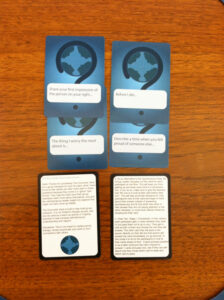 Photo of cards from the encounter deck