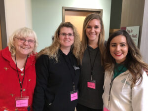 photo of 4 female volunteers