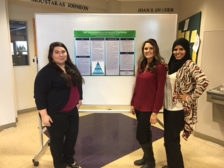 Students presenting at conference