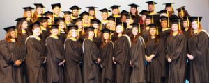 Photo of 2014 MA graduates in regalia