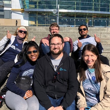 MSP students and staff at the Out of Darkness Walk.