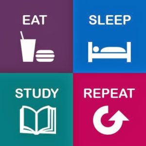 Eat, Sleep, Study, Repeat