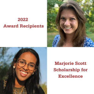 2022 MSSE Award Recipients featuring headshots of Michelle Hodges-Pietryka and Aber Abdulle.