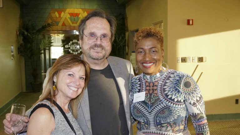 Drs. Donna Rockwell, Kevin Keenan and Lavinia Ekong posing together for photo