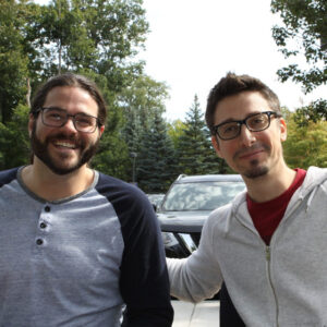 Dylan Oseas and Christ Bernardo standing side-by-side outside