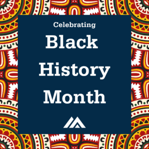 Celebrating Black History Month graphic