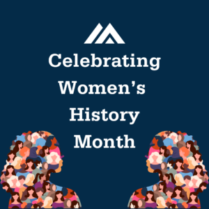 Celebrating Women's History Month graphic